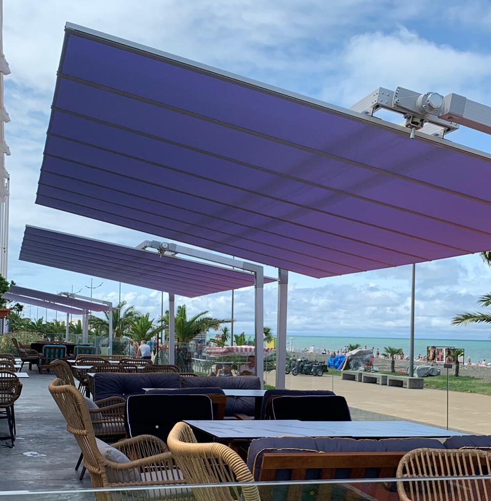 Parasol déporté rectangulaire