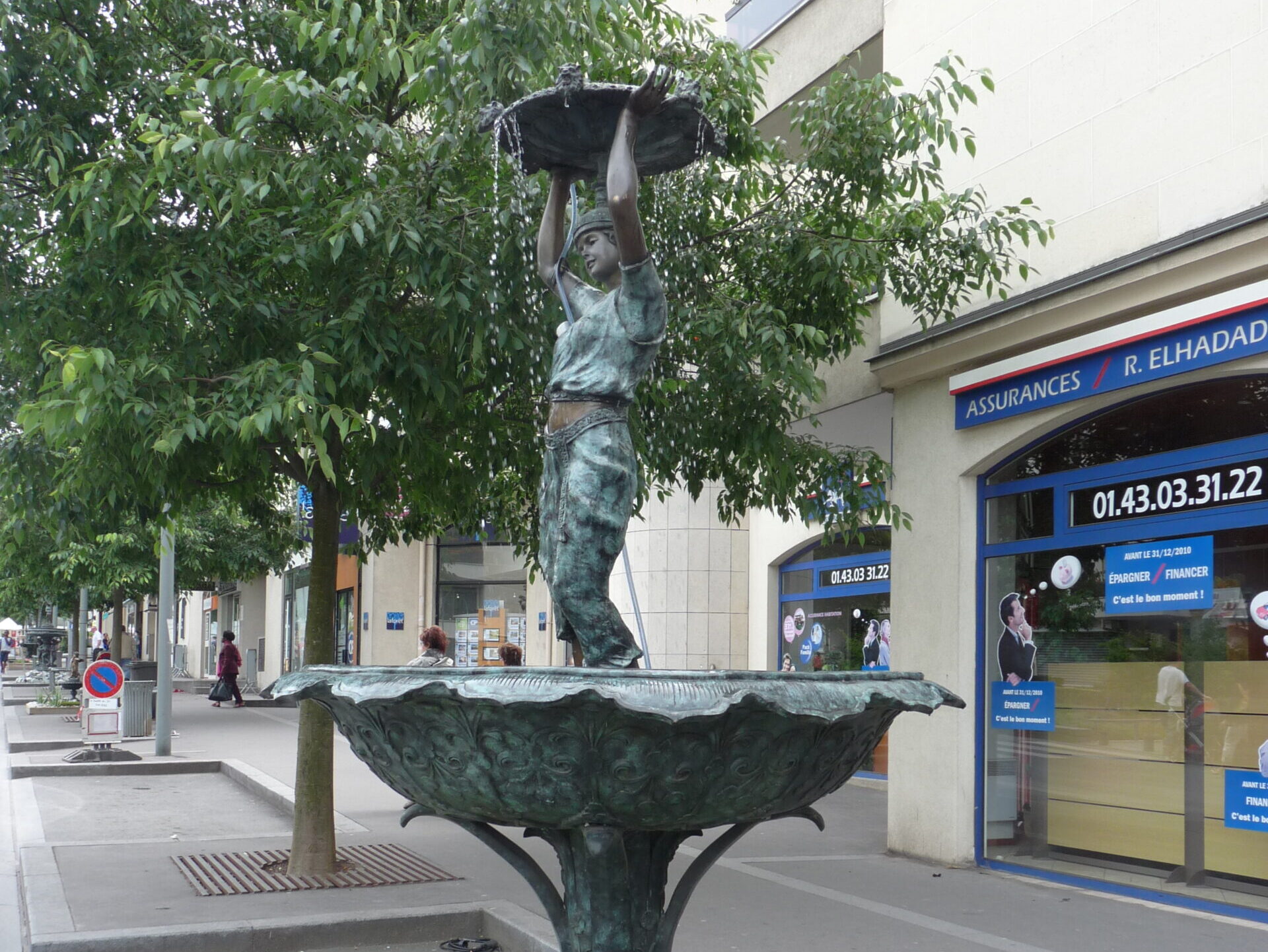 Fontaine en bronze