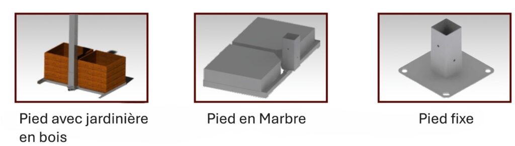 Pieds de parasol