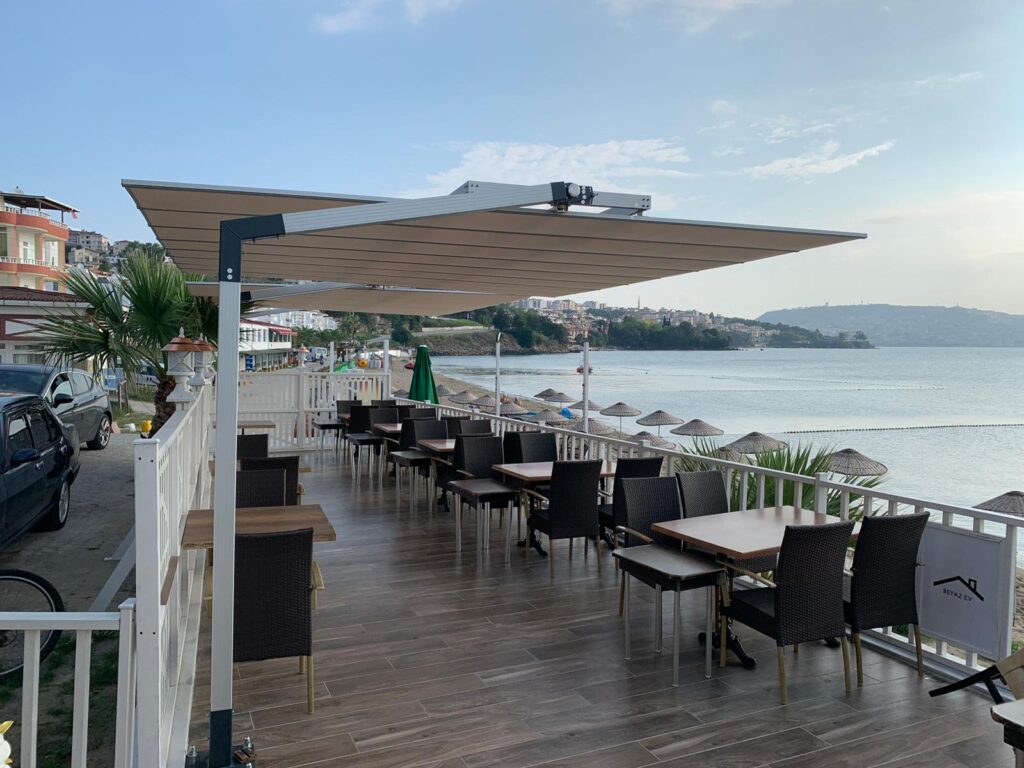 Parasol déporté rectangulaire