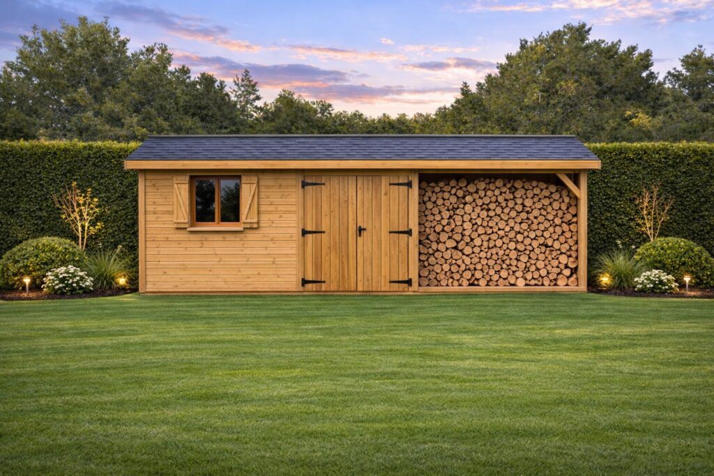 Abri de jardin en bois mono pente