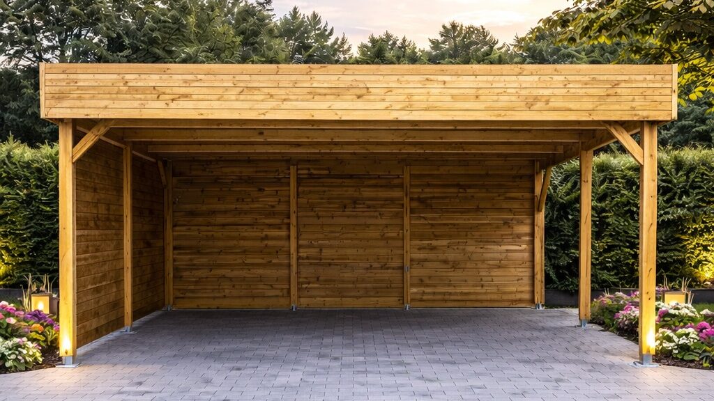 Carport en bois