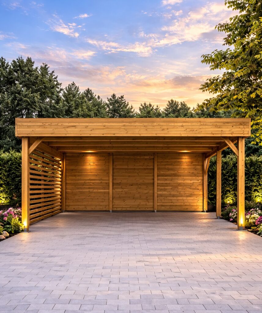 Carport en bois