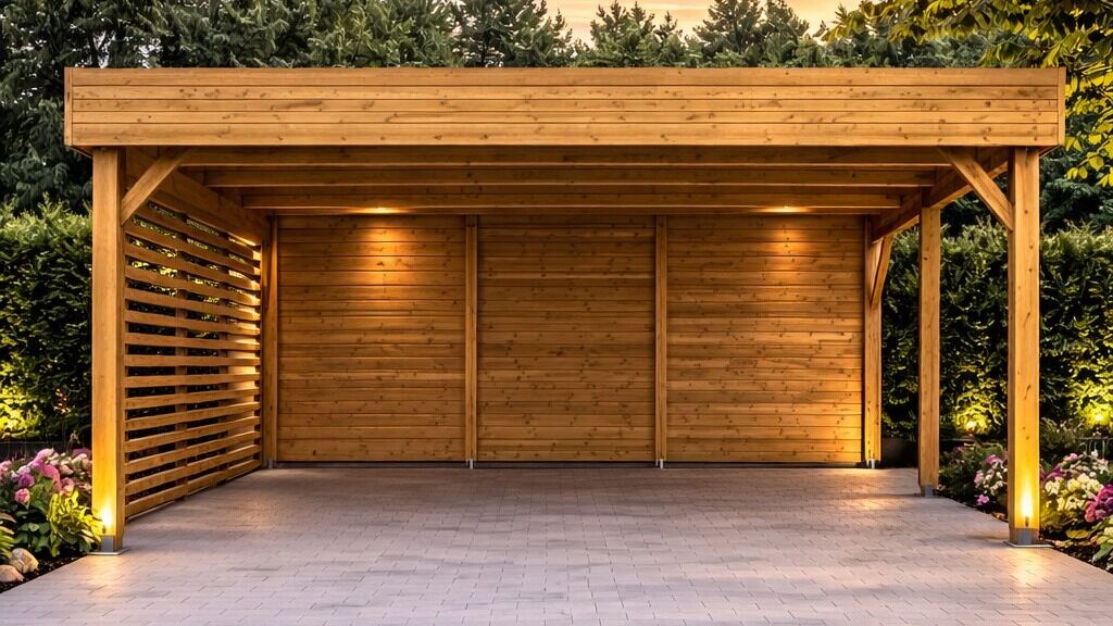 Carport en bois