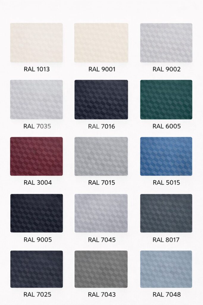 Palette de matières