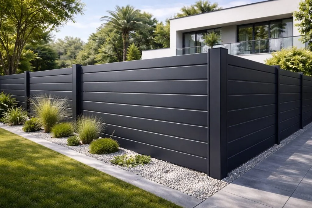 Clôture en bois et aluminium sur mesure Living Concept
